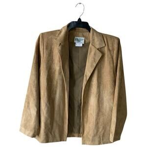 Bantry Bay Vintage Blazer Womens 10 Long Sleeve Open Front Casual Retro Formal